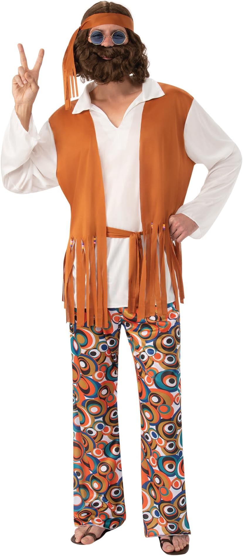 Bristol Novelty AC591 Hippy Man Costume, Medium