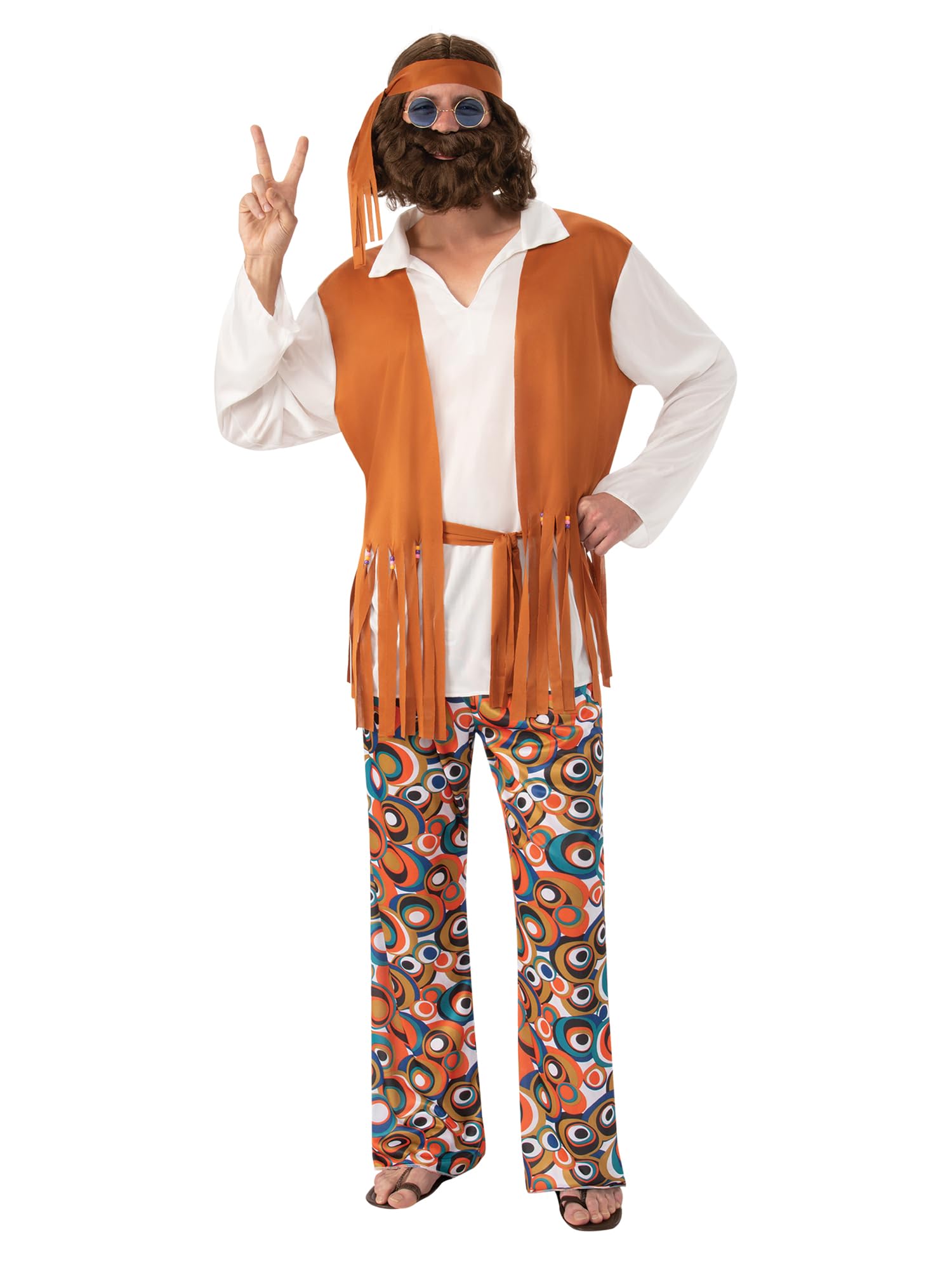 Official Forum AC591 Standard Adult Mens Hippie Man Costume