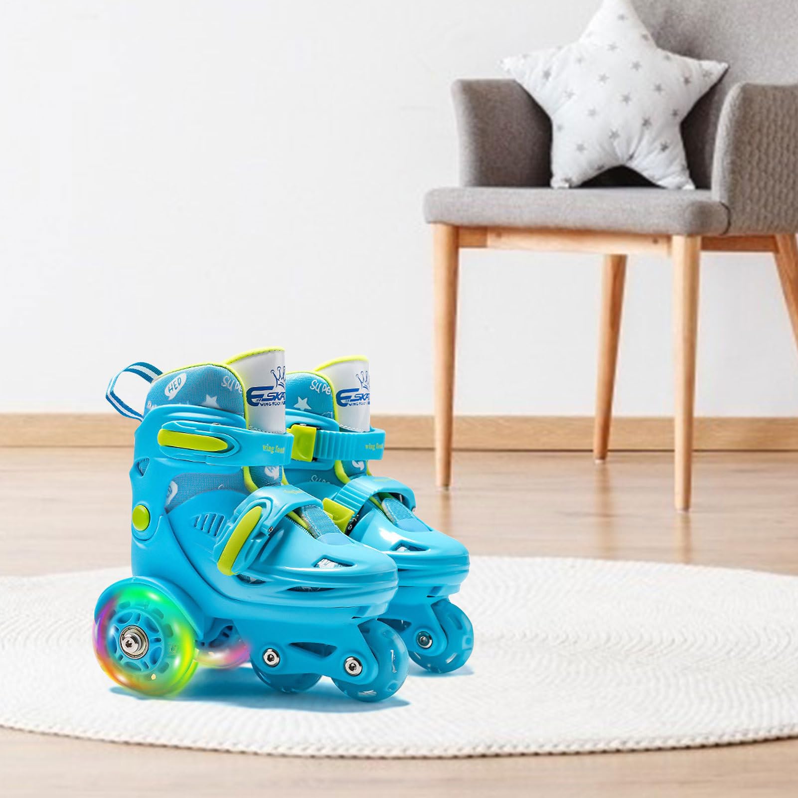 Pattini a rotelle per ragazze - Scarpe da pattinaggio per bambini con | guscio in PP ad alta resistenza, design di supporto per bambini, corsa e stabile, dimensioni regolabili per principianti e