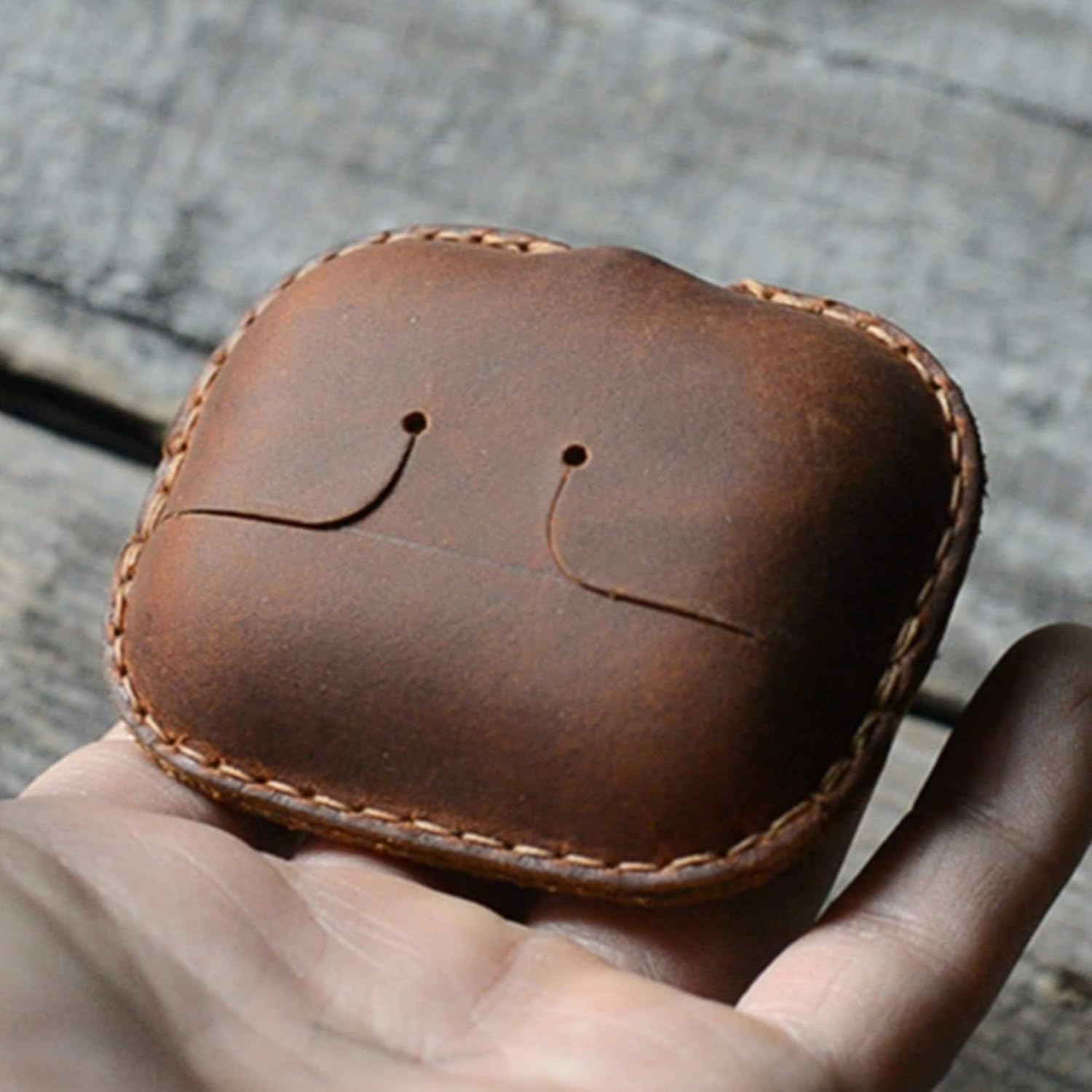 Genuine Leather Distressed Leather for Apple AirPods Pro Wireless Charging Case Leather Protective Case Cover Earbud Case