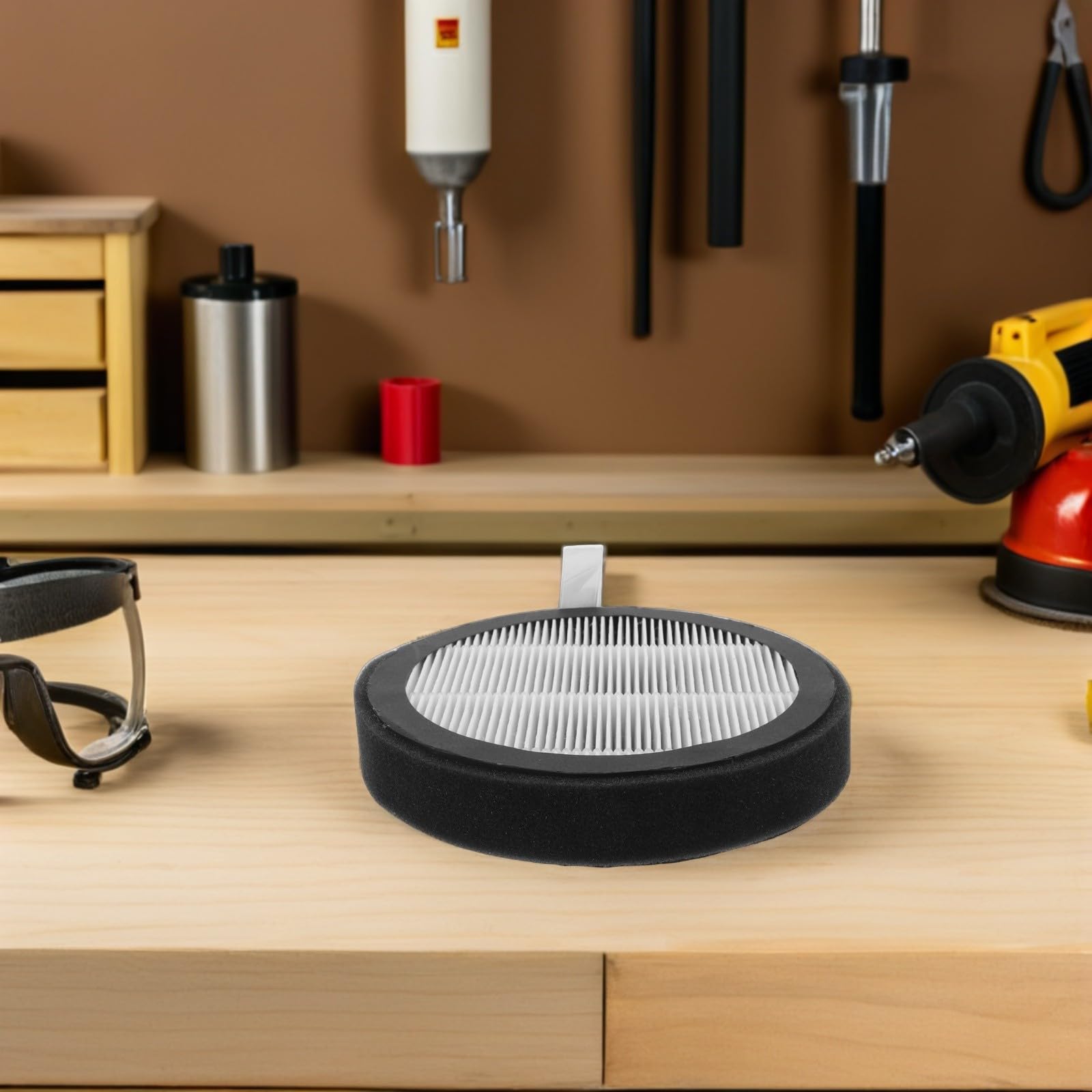 Aktivkohlefilter Rund für Lüftungsanlagen mit Schwammmaterial Schwarz Absorbiert Rauch Staub und Gerüche Einfacher Wartungsfilter für Küchen und Raucherbereiche