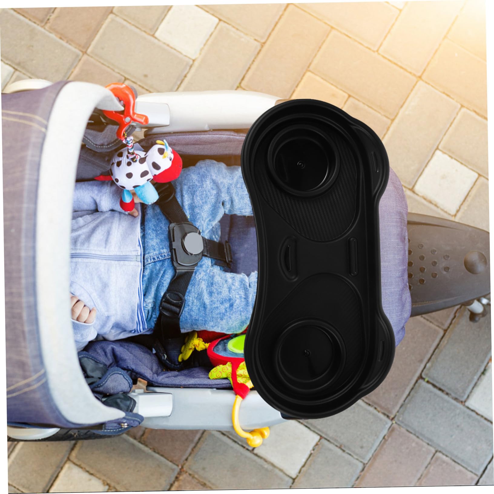BESTonZON Vassoio Per Snack Vassoio Per Snack Per Passeggino Per Passeggino Piatto Organizer Piatto