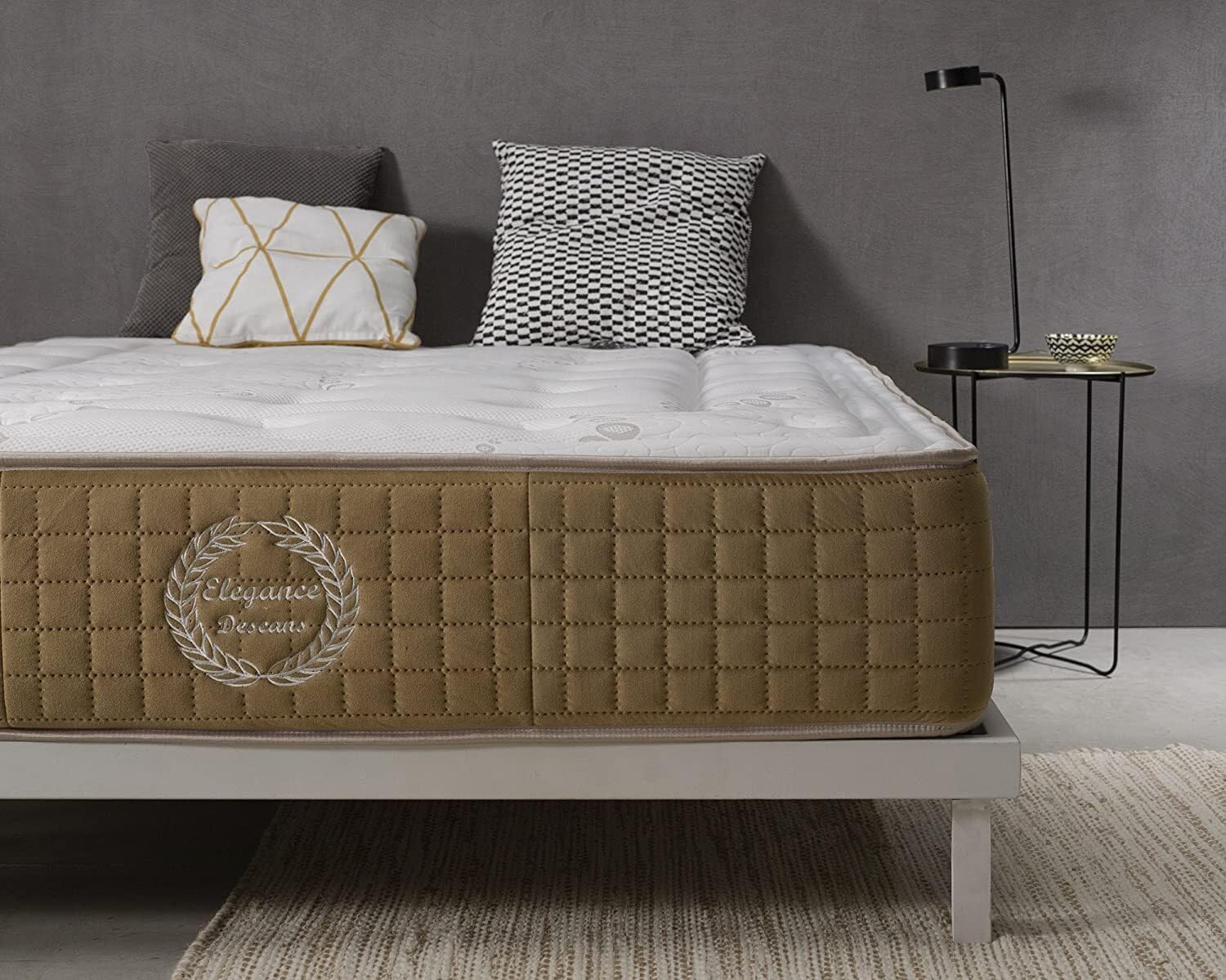 Simpur, Colchón 120x190 cm Bliss Confort, Grosor 25 cm, 11 Zonas de Confort, Soporte Firme, Espuma viscoelástica, ortopédico, Extremadamente Duradero