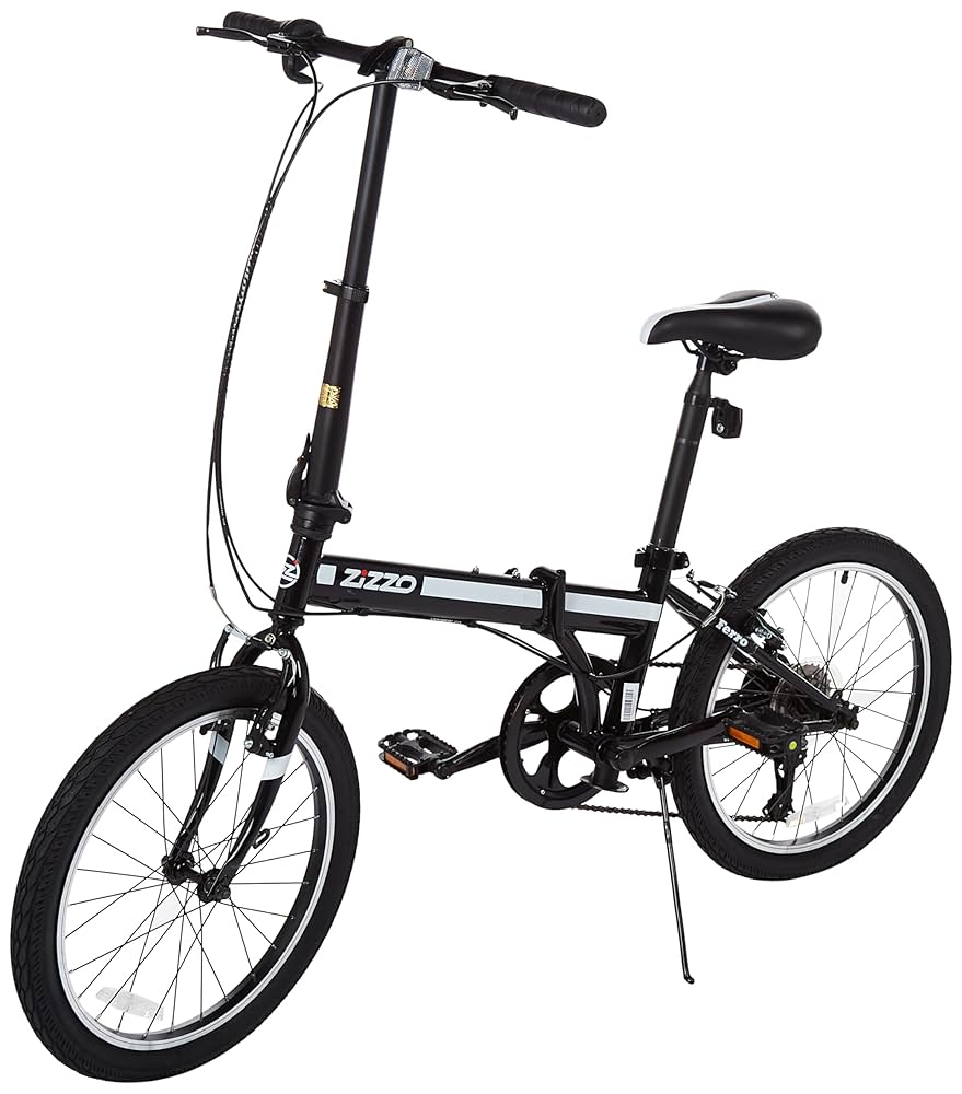 折りたたみ自転車　ブラック　20インチ Amazon | ZiZZO Ferro 20インチ 30ポンド 軽量折りたたみ自転車