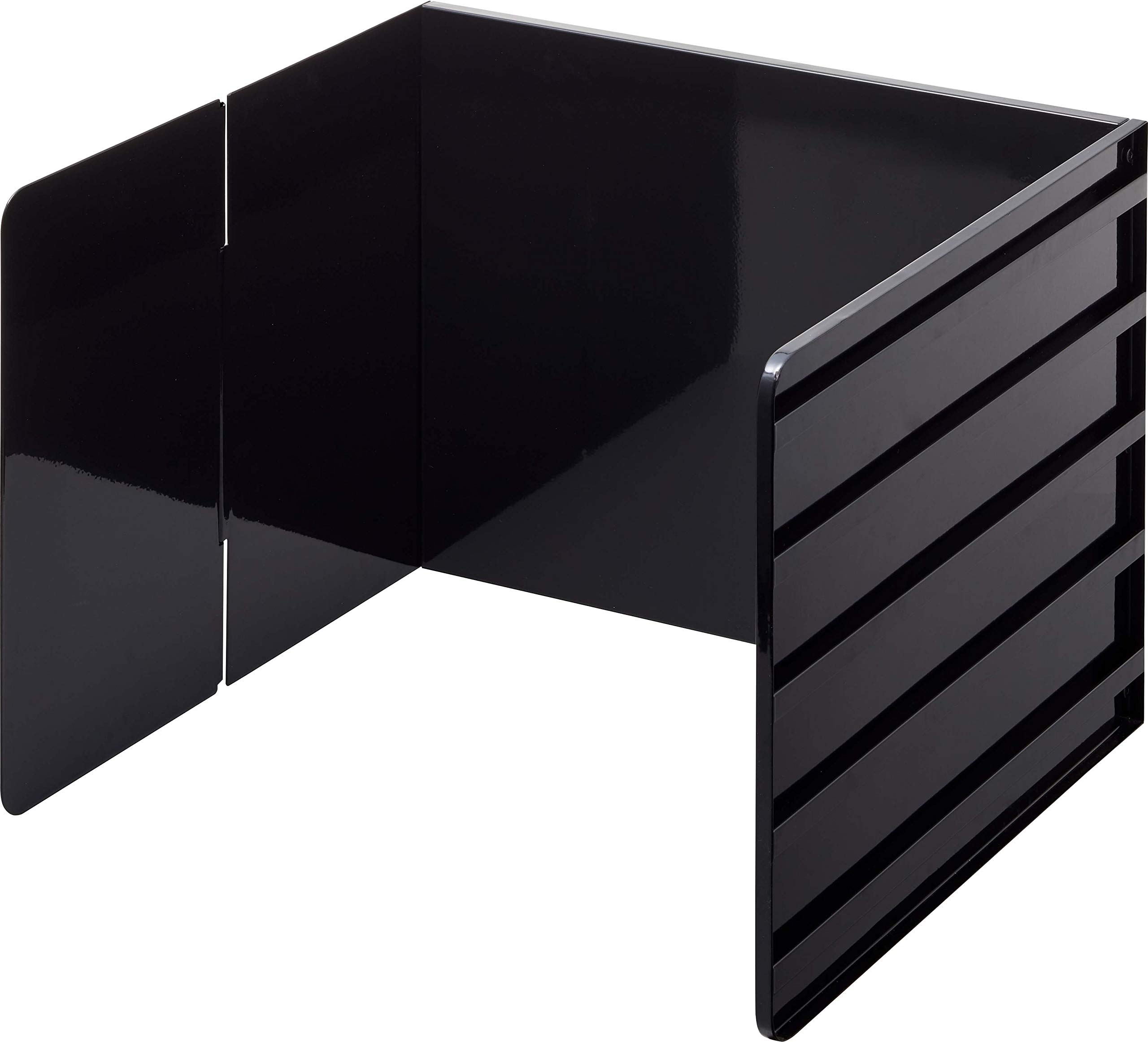 Amazon｜レンジガード 伸縮 タワー tower ブラック 油はねガード 45cm