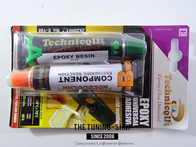 New EPOXY Adhesive Glue for PVC Metal plexiglass Wood Ceramics etc 2 x 20ml Universal Technicqll