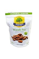Vista 9 de Almendras tostadas pasteurizadas al vapor de Wasabi y salsa de soja de la granja familiar Sohnrey (paquete de 3)
