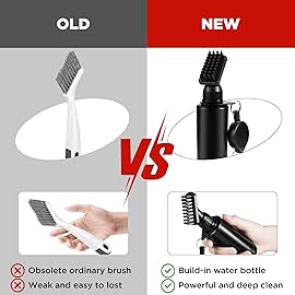 Yoport Pro Golf Club Brush Cleaner with Heavy-Duty Retractable Clip & 4oz Squeeze Water Bottle | Premium Golf Accessories for Men | Durable Black DesignBlack