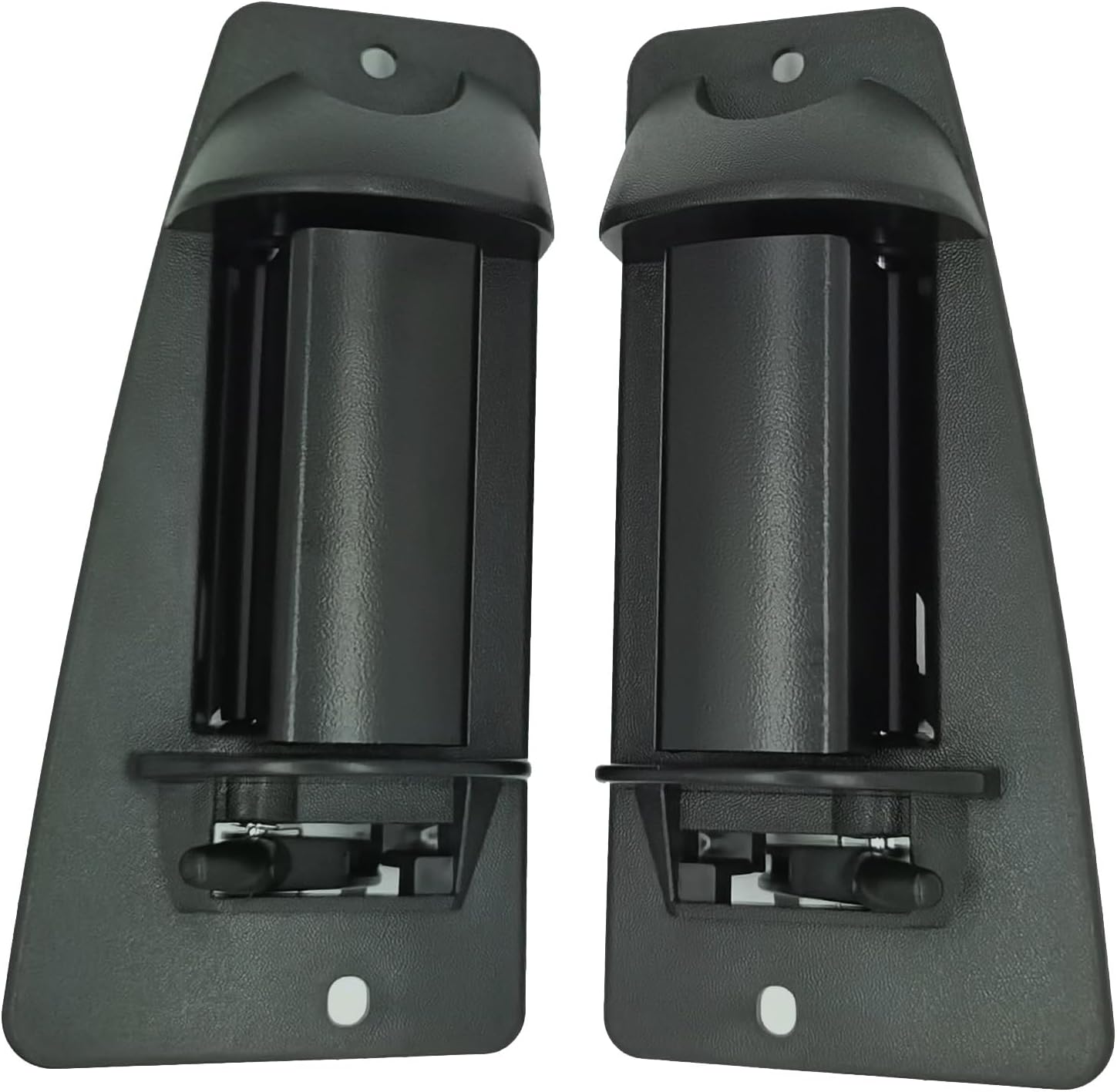 Metal Extended Cab Door Handles Compatible with 1999-2007 Chevy Silverado 1500 2500 3500, GMC Sierra, Rear Left Driver and Right Passgenger Side Replace# 15758171, 15758172