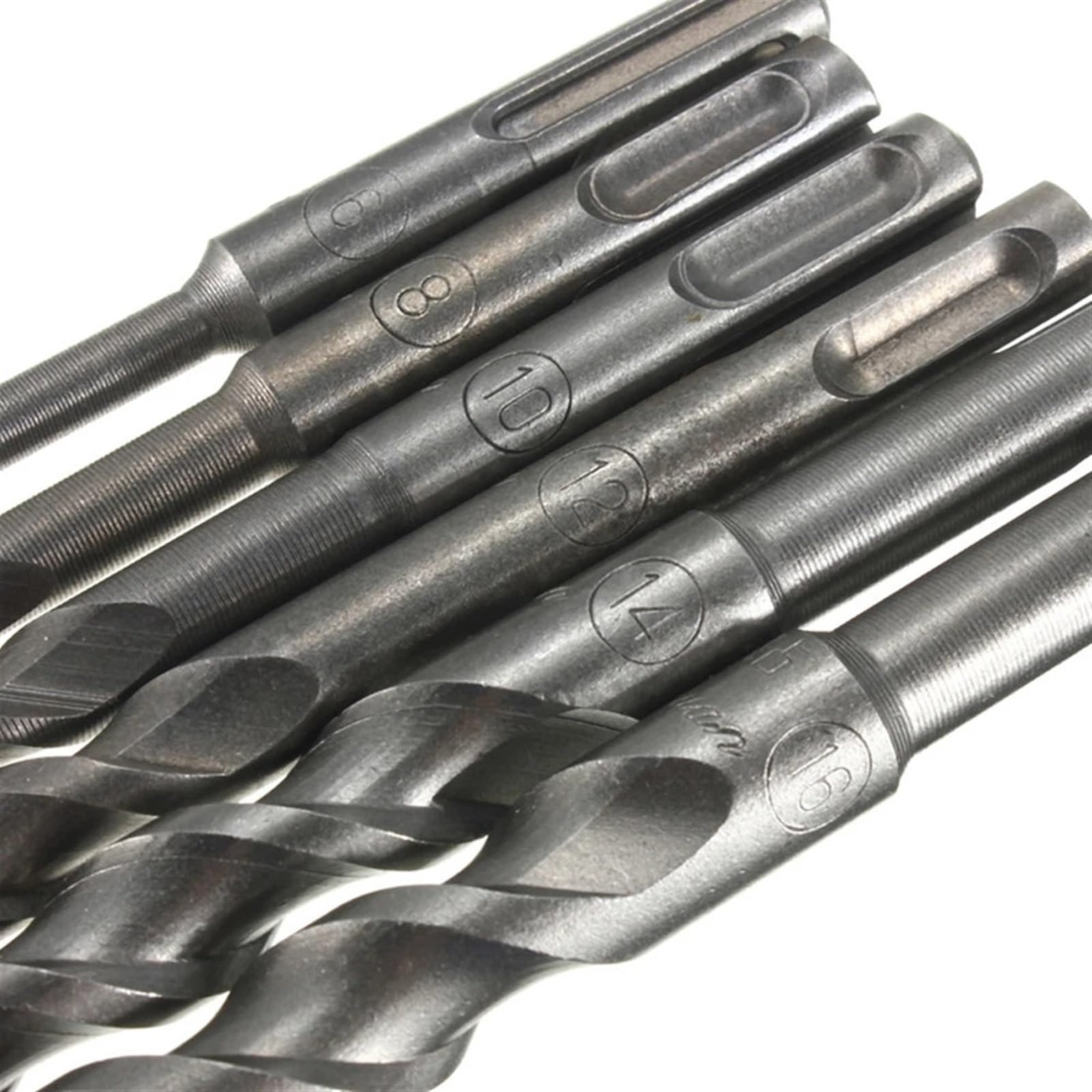 Brocas for hormigón y mampostería YG8 con punta de carburo for taladro eléctrico con percutor, 110/160/210/260/300/310/350/400/450 mm(8x110mm(10PCS))