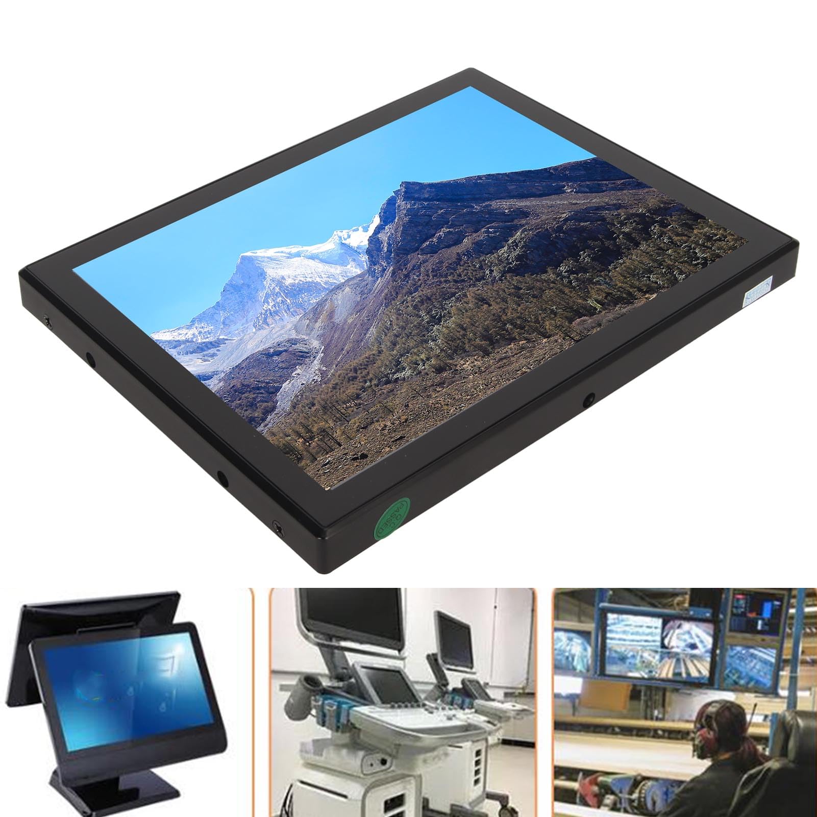 8-calowy Monitor Dotykowy IPS, Przenośny Monitoro Rozdzielczości 1024x768, Dziesięciopunktowy Pojemnościowy Dotyk, Interfejs VGA HD, do Konsoli do Gier, Komputera PC, Kamery