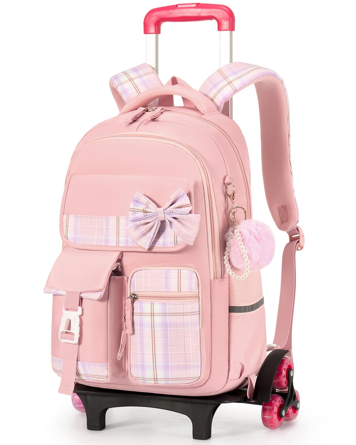 Tanou Cartable a Roulette Fille pour École Primaire et College, 24L