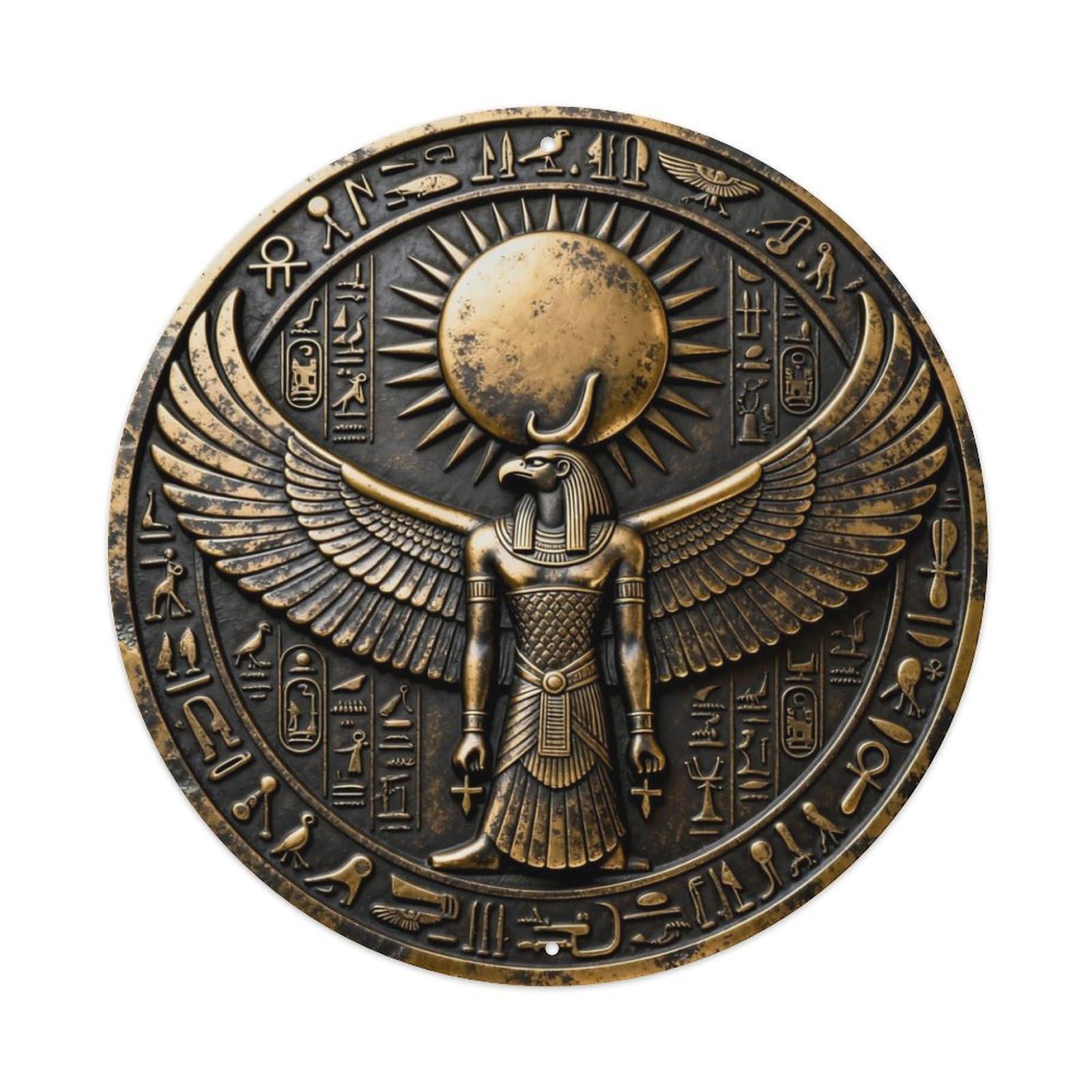 Ra Sunrise Eternity Metal Tin Sign Plaque