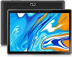 Tablet Android 10.0 10 polegadas qunyiCO Y10 (10.1''), 2GB RAM 32GB Storage, 2MP+8MP câmera dupla, processador Quad-Core, tela de exibição 1280x800 IPS HD, Wi-Fi Bluetooth 5000mAh, certificado GMS preto
