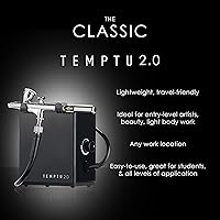 Vista 4 de TEMPTU Airbrush Makeup System 2.0 Kit Airbrush Makeup Set for Professionals and Makeup Artists Includes SB Silicone-Based Foundation Starter Set &