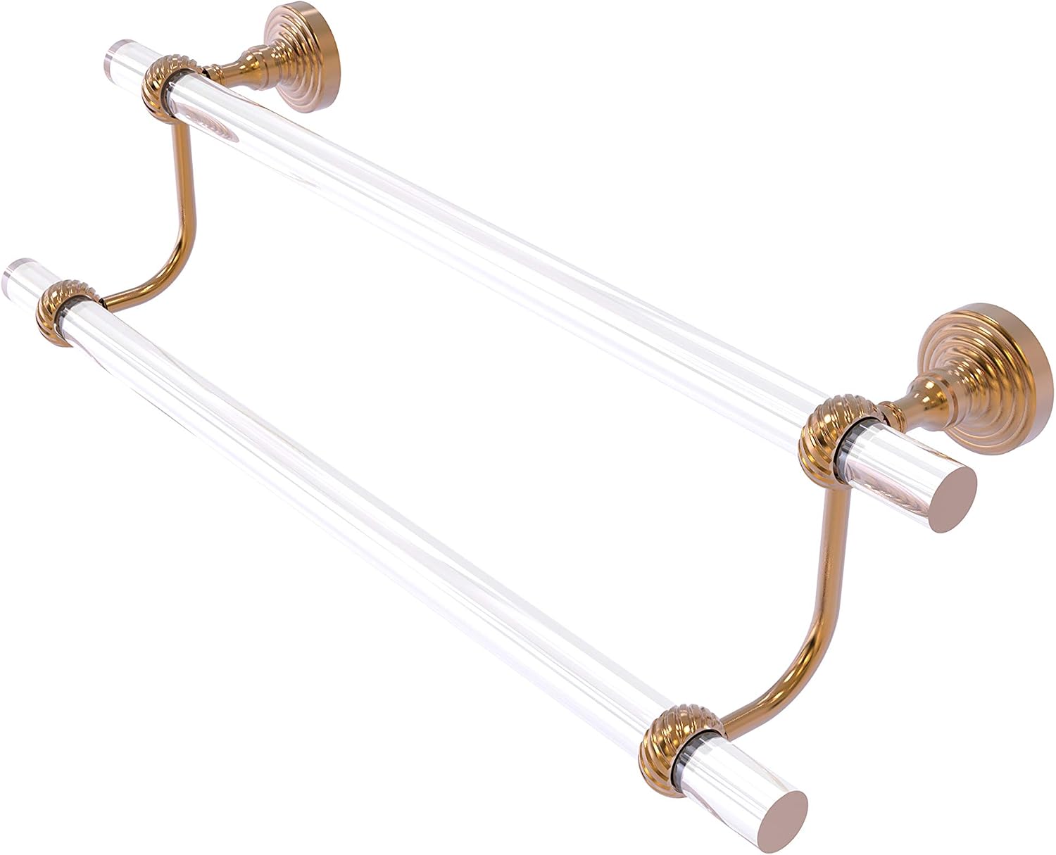 Allied Brass PG-72T-36 Pacific Grove Collection 36 Inch Double Twisted Accents Towel Bar, Brushed Bronze