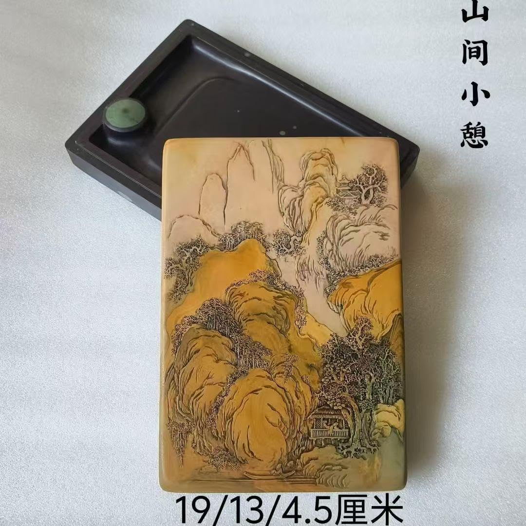 硯 24 端溪名硯 梅花硯 24㎝x18㎝x4.5cm 硯 端渓硯 名