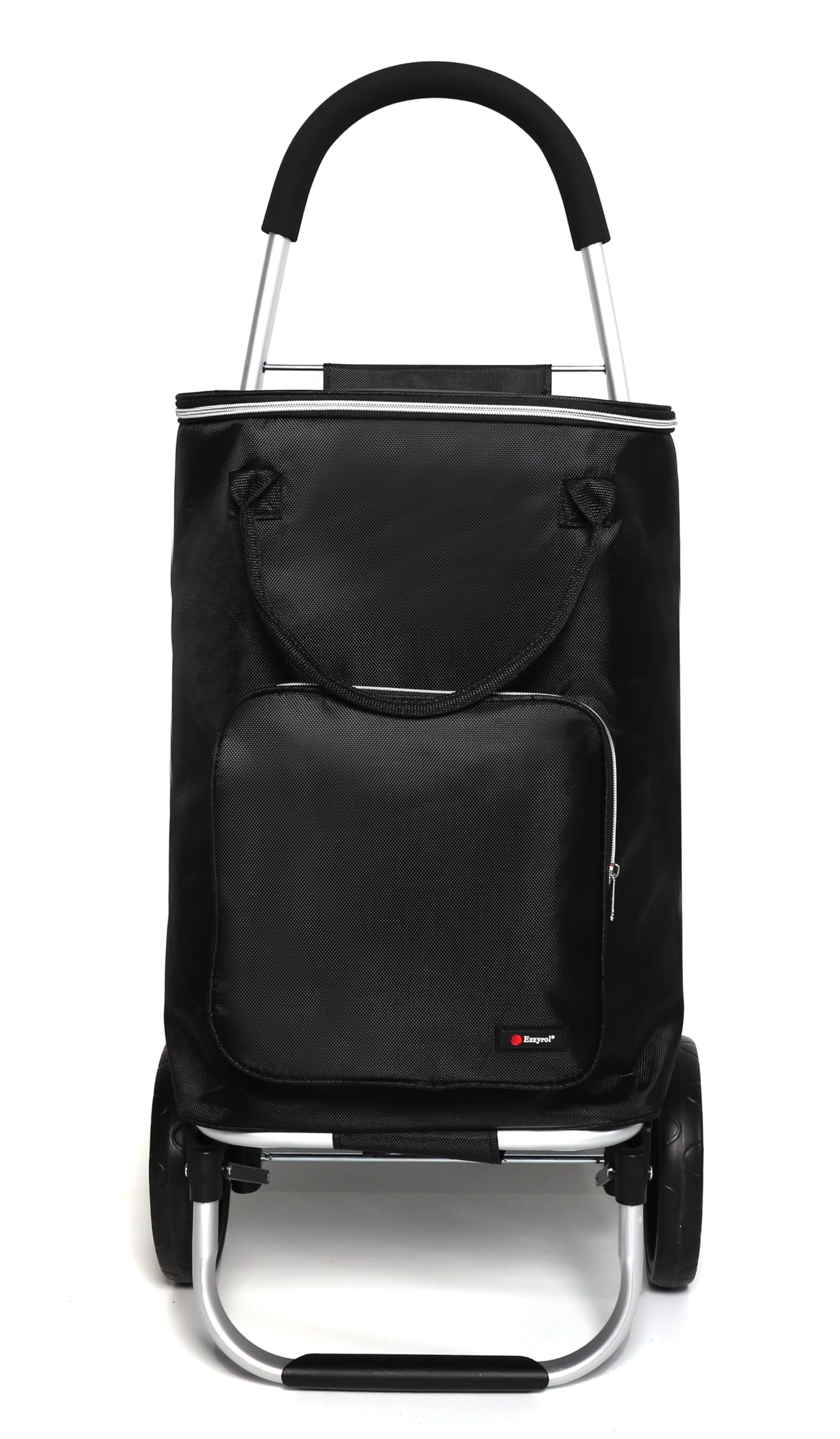 Uraban London 43 Inches Large Capacity Shopping Trolley with Wheels, Insulated Bag, Multiple Colours Available Wheelchair Storage Bag, Multi-Pocket Organizer