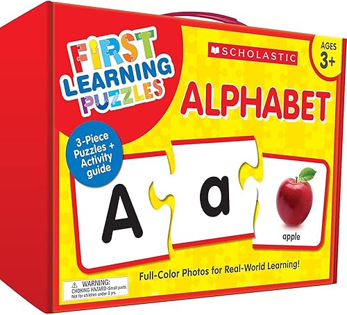 Scholastic Rompecabezas de primer aprendizaje alfabeto, 26 piezas (SC-863050)