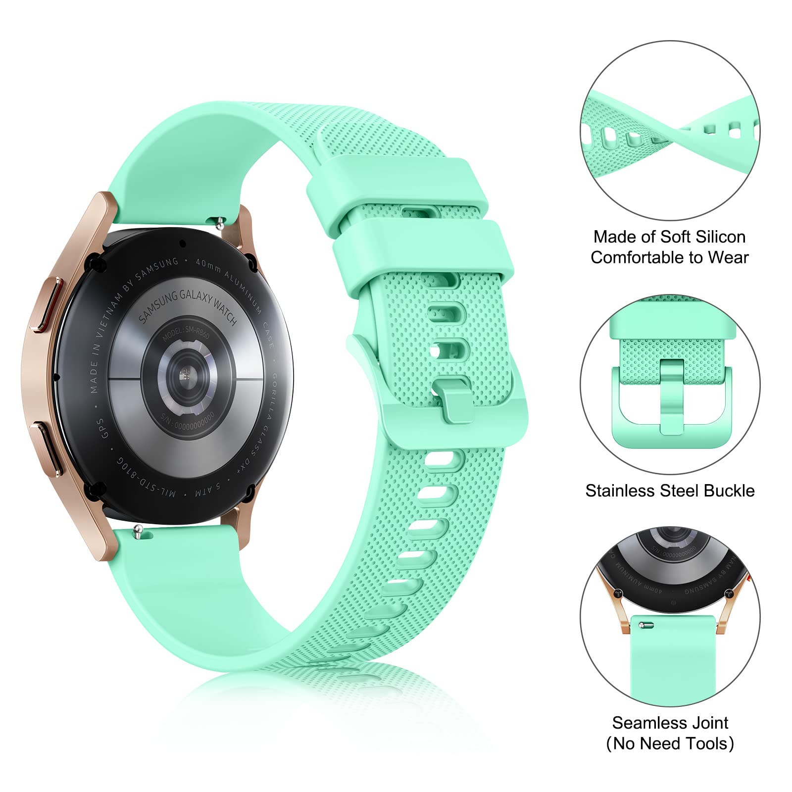 Bracelet Silicone 22mm Pour Xiaomi Watch S1/S3/Redmi Watch 5 | Compatible Modèles Xiaomi - Confortable Et Étanche