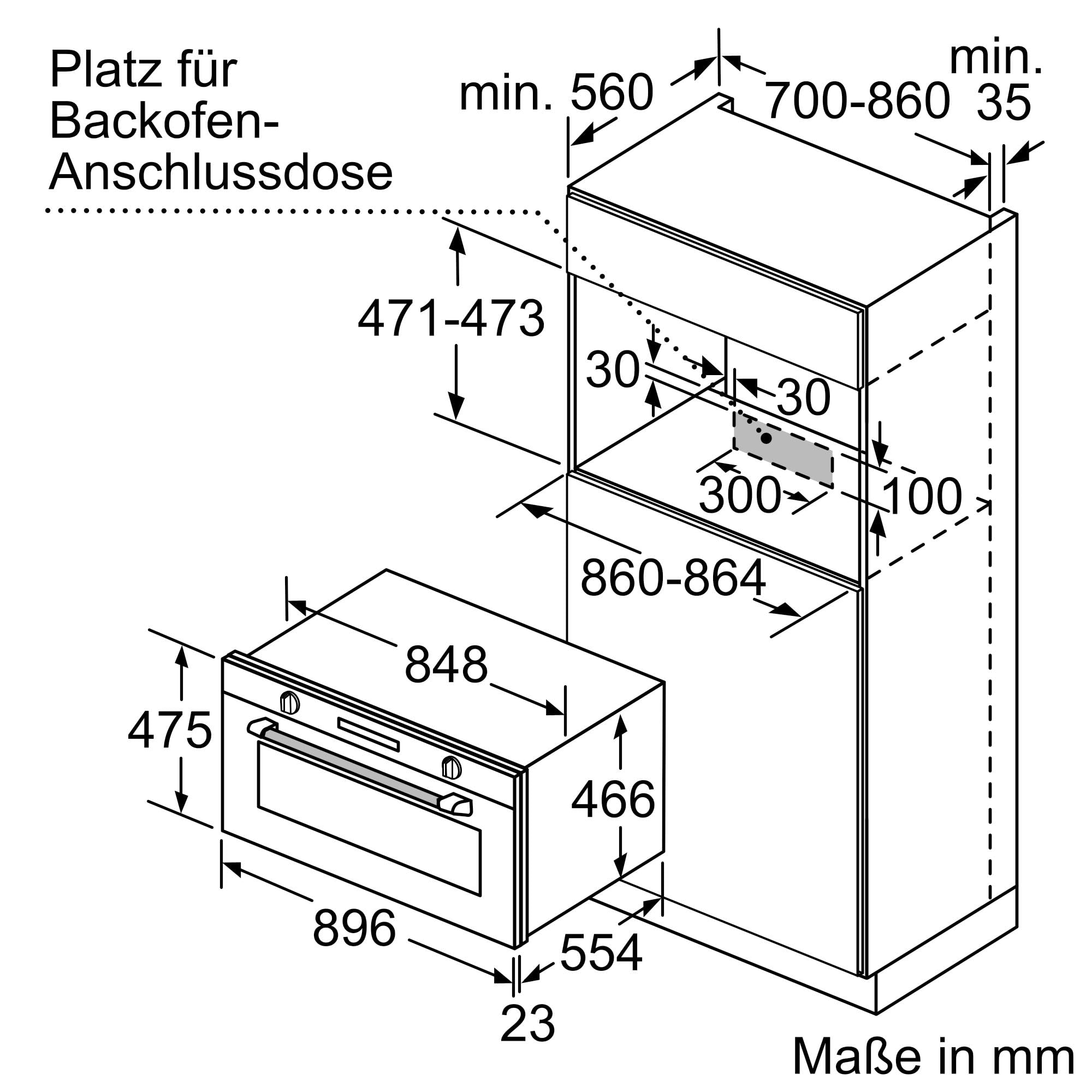 Siemens iQ500 VB558C0S0 Backofen Elektro Einbau 90 cm Heißluft Digital Display Edelstahl A+