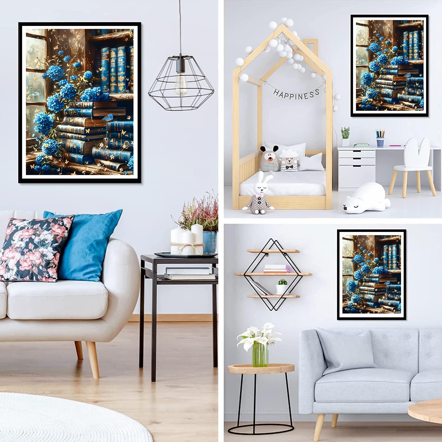 GDYEEH Papegaaien Diamond Painting voor volwassenen, 5D, onafscheidelijke diamond art, afbeeldingen voor beginners, doe-het-zelf bloemen, ronde volledige boor, diamanten, schilderij, borduurwerk