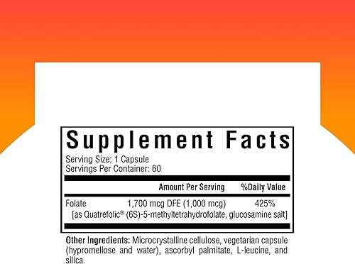 Miniatura 2 de Seeking Health L-5-MTHF, apoya la metilación saludable, suplemento de folato de metilo de fácil absorción, suplemento de apoyo MTHFR, 1,700 mcg de