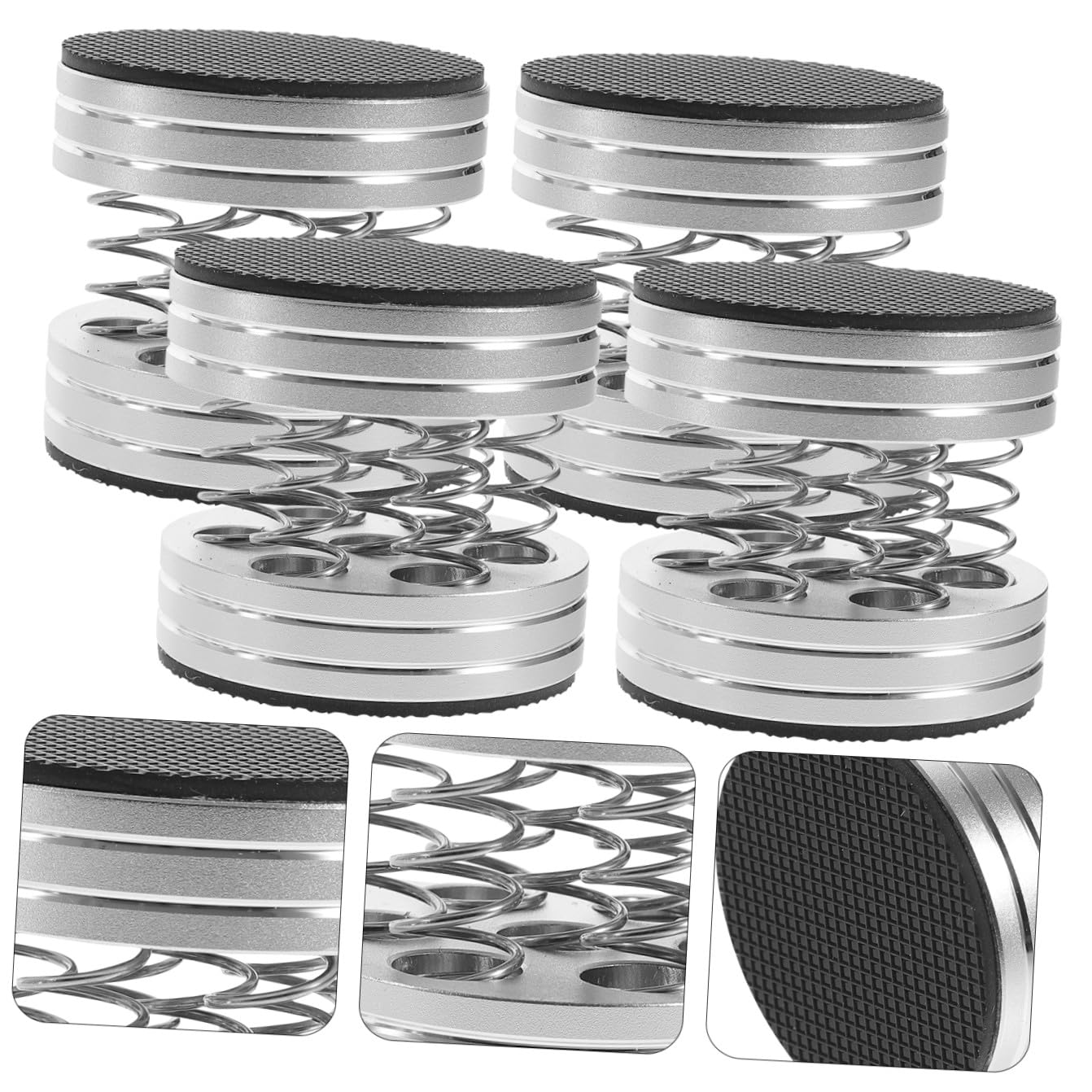 SHINEOFI 4piezas Almohadillas para Altavoces de Aislamiento Acústico Pies de Aislamiento para Altavoces Protector de Suelo para Subwoofer Amortiguador de Vibraciones para HiFi