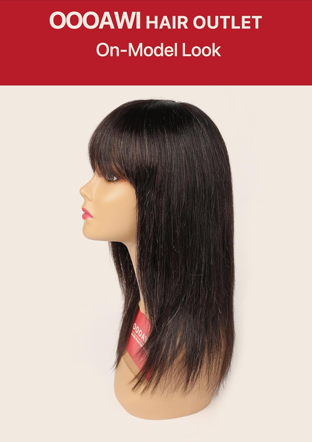 Hair Outlet, Human Hair Wig With Bangs, Natural Color Soft Bang With Smooth Texture, 100% Unprocessed Human Hair, Limited Supply Only, Always Over 40%-Off, Compensation If You’Re Not Winning!