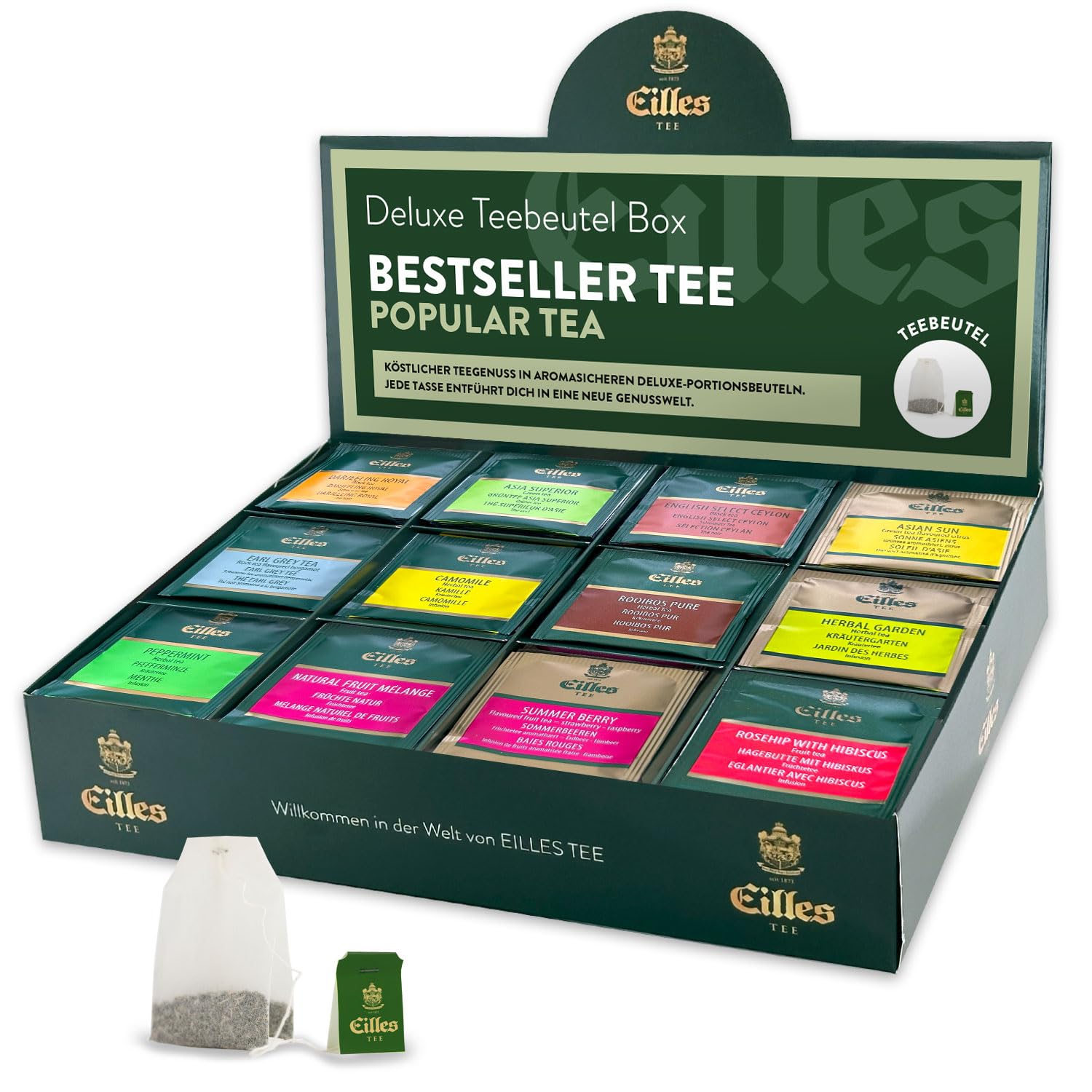 BEST OF Mischbox mit 12 Sorten EILLES Teebeutel unserer beliebtesten Sorten