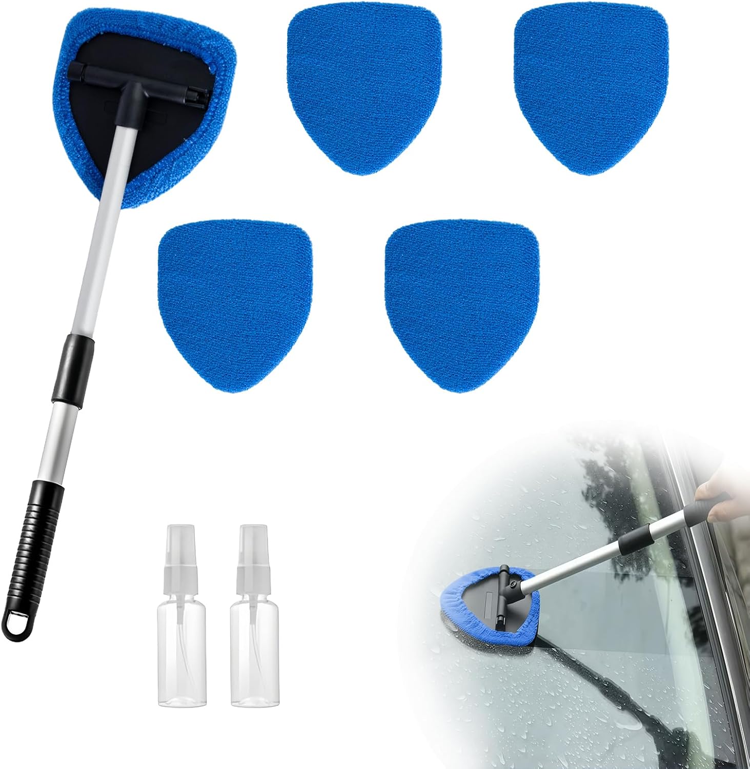 8 PCS Car Windshield Cleaner Tool Kit, Inside Windshield Cleaning Tool