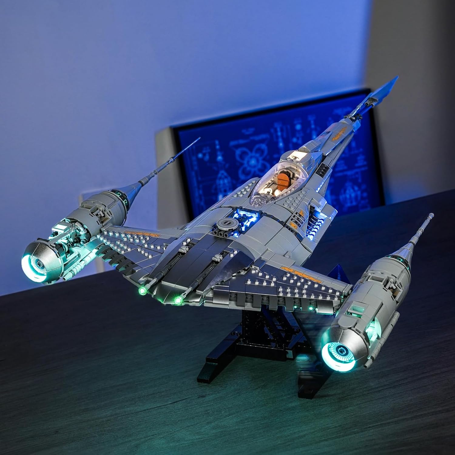 LED Lighting Compatible with LEGO The Mandalorian’s N-1 Starfighter 75442 - JUST Lights,Light Kit Compatible with LEGO 75442,NOT Included The Model image 2