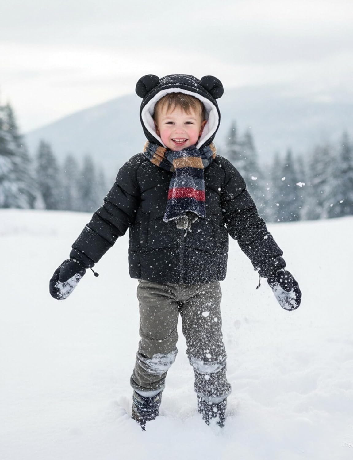 Baby Girls Boys Winter Coat Warm Fleece Jacket for Toddler Kids 6M-5T - Image 3