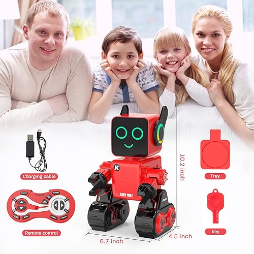 Miniatura 7 de okk Juguetes robot para niños, robot programable de control remoto, juguetes interactivos con banco de monedas, robot educativo inteligente con LED
