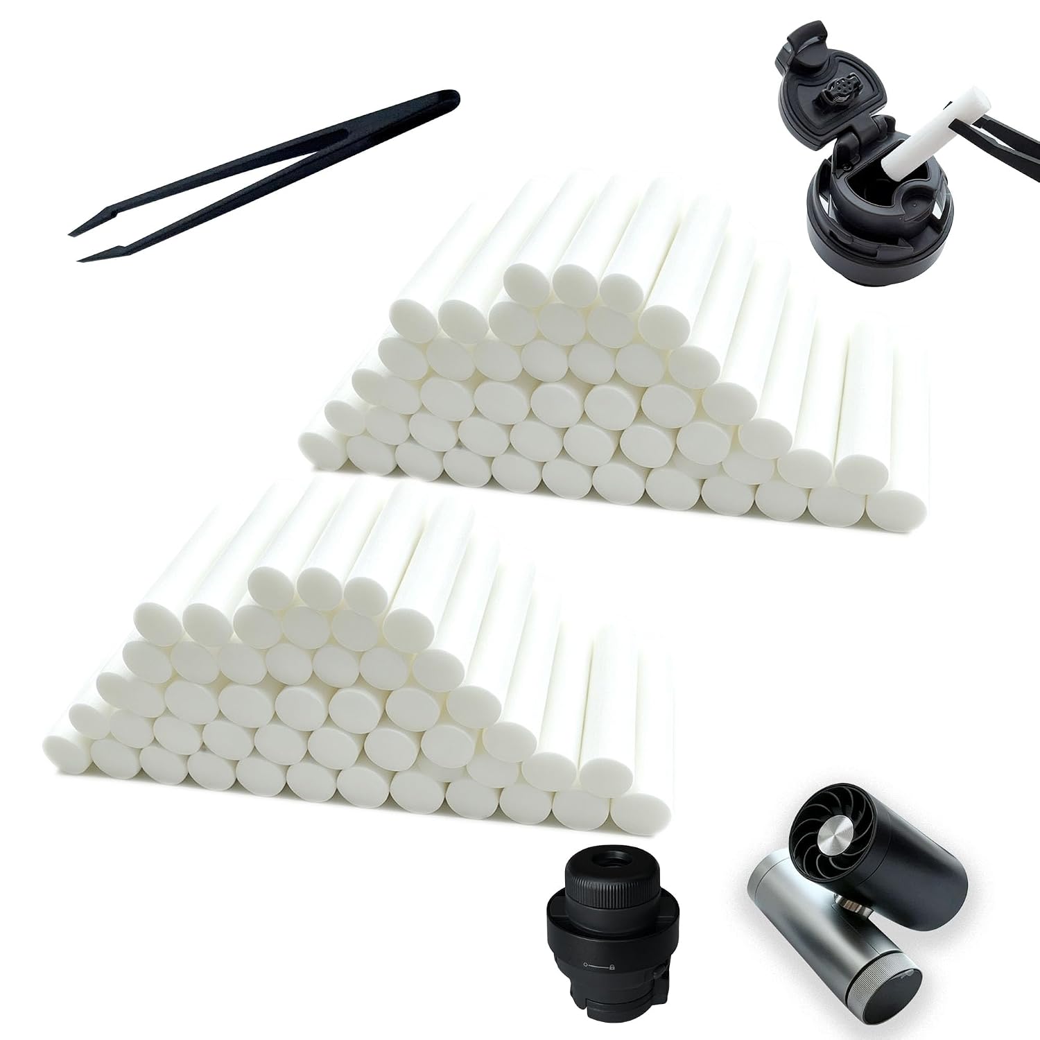 100 Set Cotton Wick for Shark ChillPill 3-in-1 Personal Cooling Fan