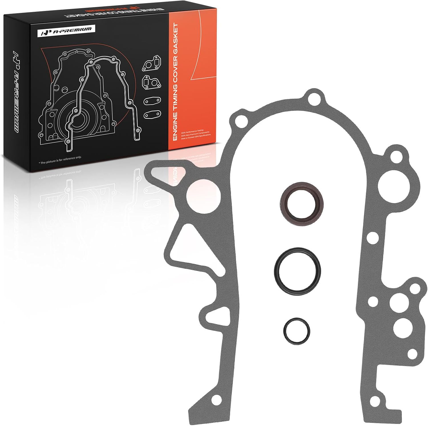 A-Premium Engine Timing Cover Gasket Set Compatible with Jeep JK Series Wrangler 2009-2011 & Dodge Grand Caravan 2009-2010 & Chrysler Town & Country 2009-2010 & Volkswagen Routan 2009-2010