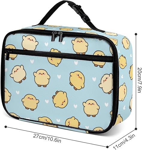 Miniatura 10 de Muishi Linda lonchera reutilizable de pingüino, bolsa térmica con aislamiento, lonchera para comida y comida, bolsa de mano para mujeres, niños,
