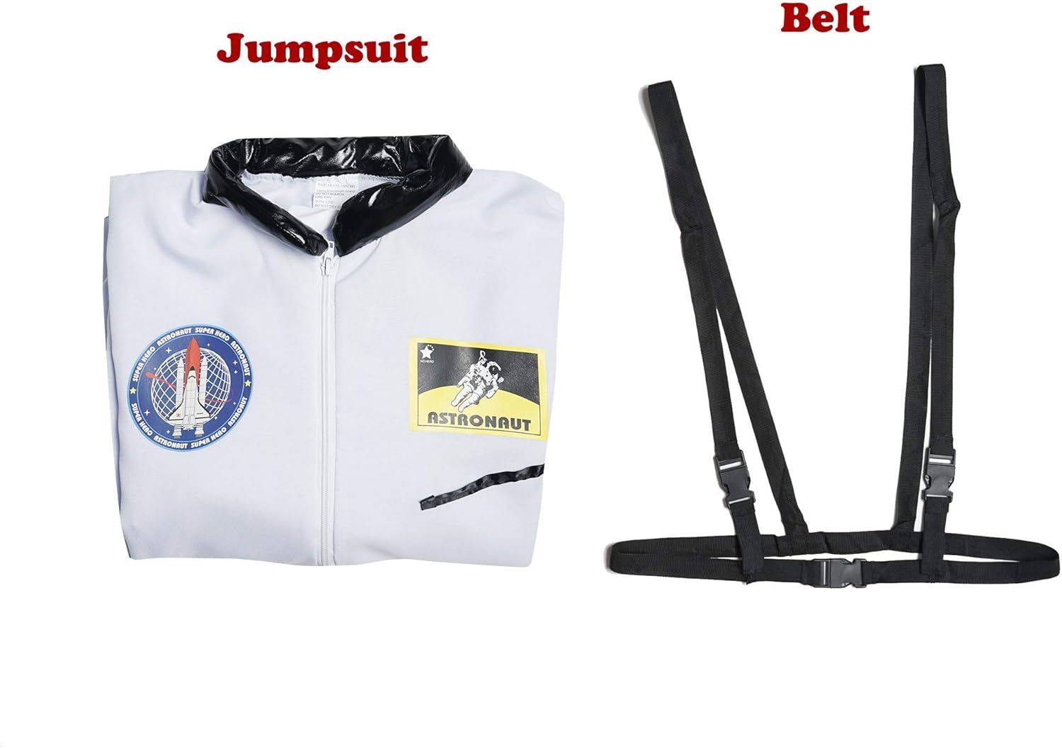 Miniatura 7 de EraSpooky Disfraz de astronauta para hombre, disfraz de Halloween para adultos, tallas XS-XL, para fiesta de disfraces y cosplay, color naranja y