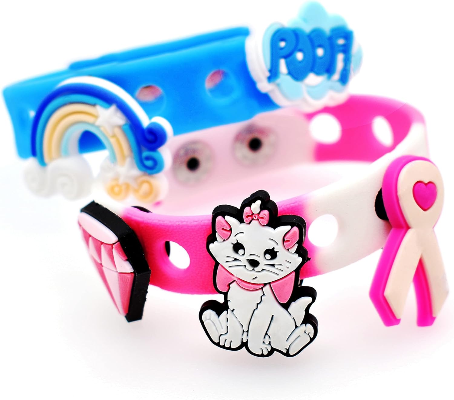 Miniatura 7 de Ibuclein Lot of Random Shoe Charms 4060100150185200pcs Different Mixed Shoe Charm Decorations Lovely Cool PVC Animals Flowers Balls Letters Numbers