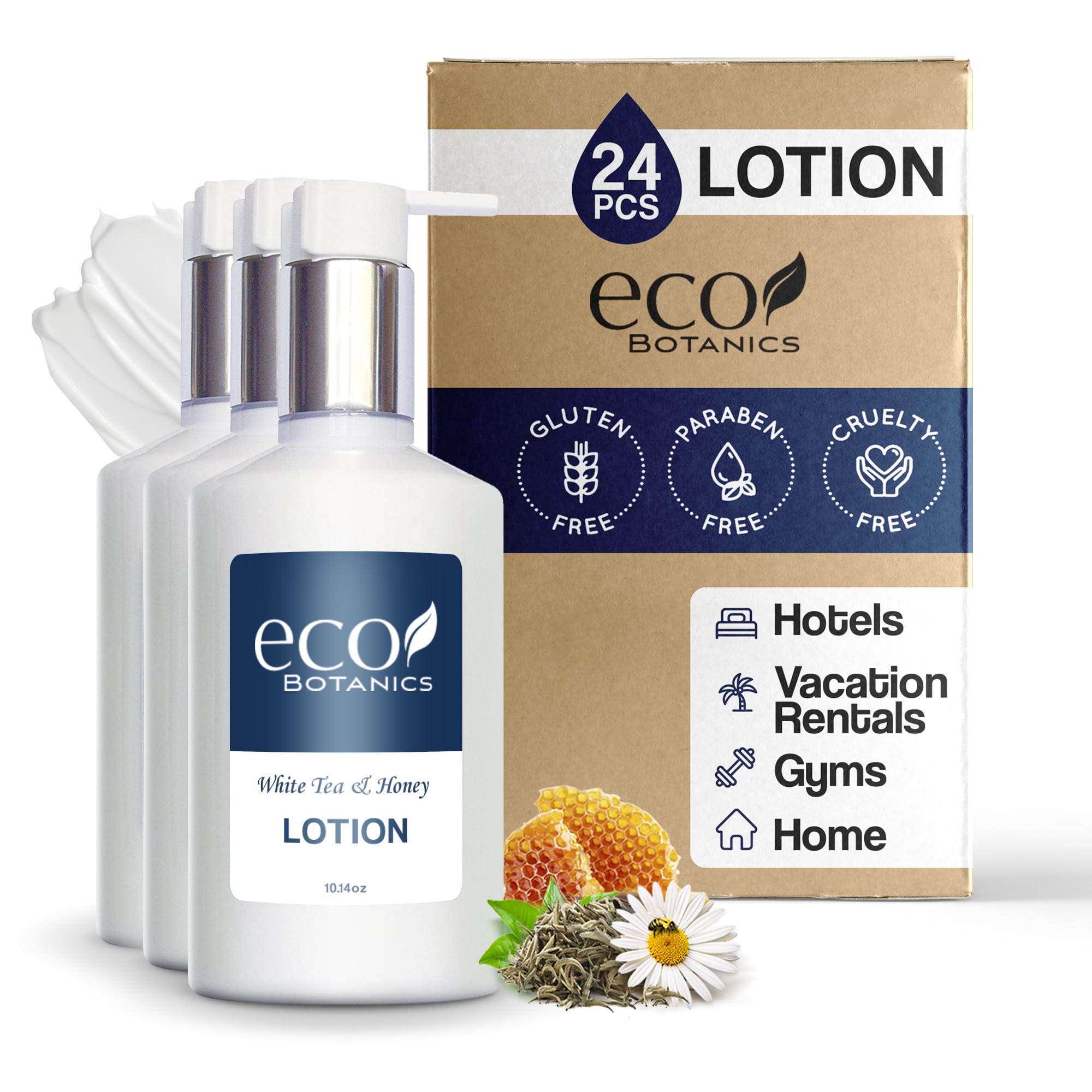 Terra Pure Eco Botanics Lotion Retail Size Hotel Amenities 10 14 oz Case of 24