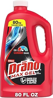 Drano Max Gel Drain Clog Remover and Cleaner for Shower or Sink Drains