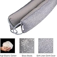 Vista 2 de TORRAMI Tapón de corriente de puerta de 38" debajo de la parte inferior Aislante de ruido de aire de 2.2LB, sello de protección del tapón de Gris