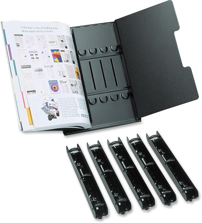 Tarifold Catalog Rack Starter Kits 6 Sections Black