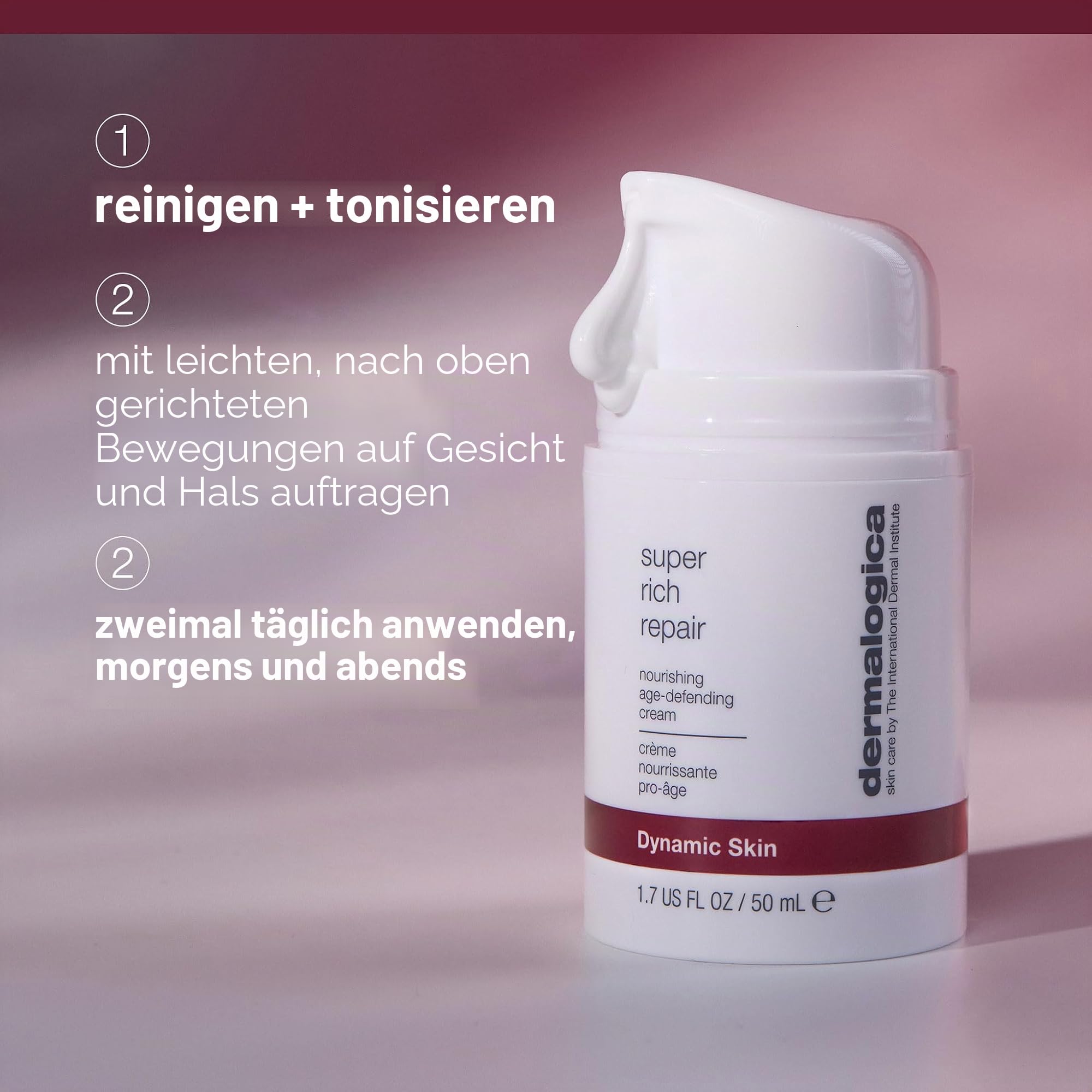 Dermalogica Super Rich Repair für sehr trockene Haut | Extra reichhaltige Pflege, die sehr trockene Haut nährt und vor belastenden Umwelteinflüssen schützt.