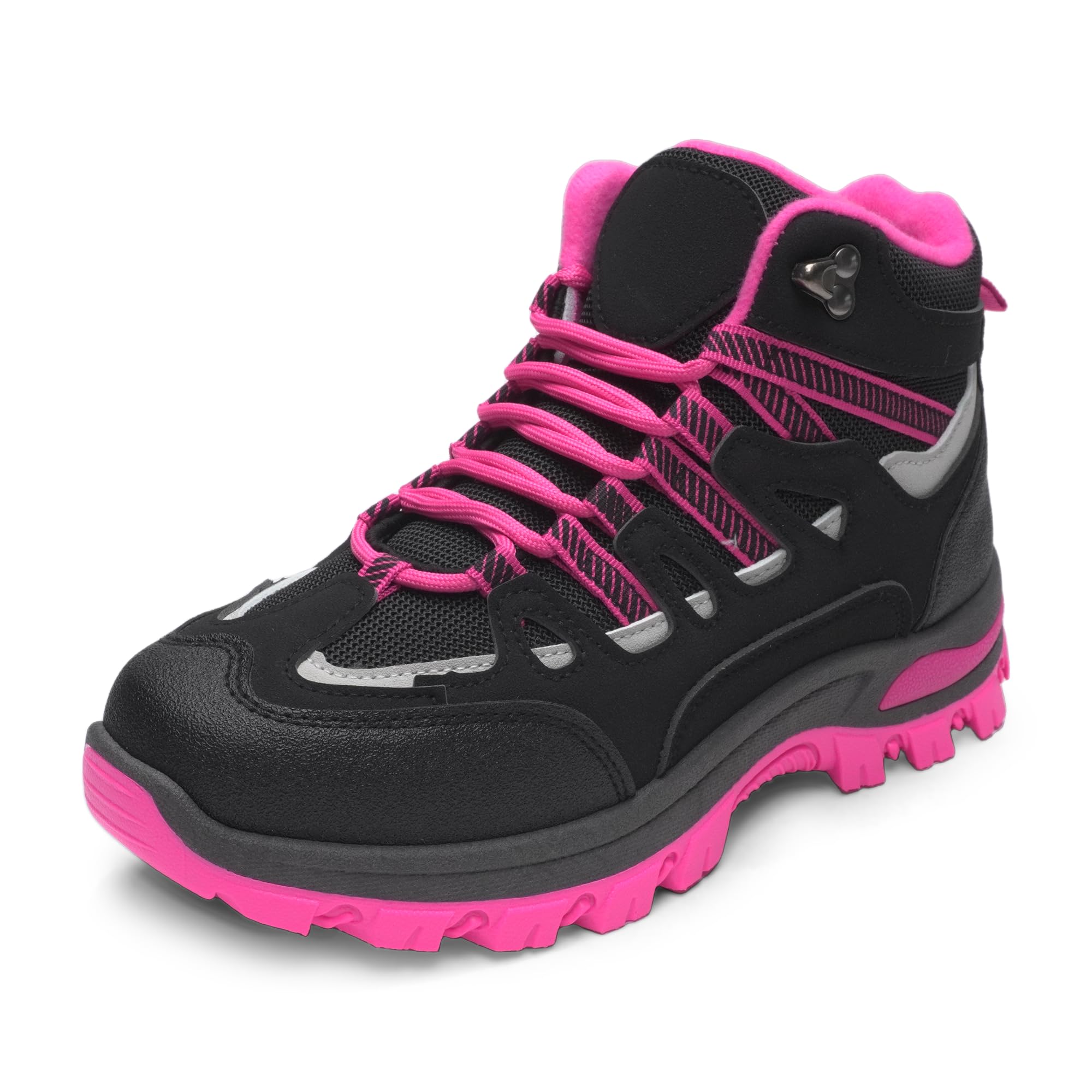 JOMIX Scarpe Trekking Donna Scarponcini da Montagna Outdoor alla Caviglia | Suola in poliuretano con battistrada marcato chiusura stringata regolabile e collarino imbottito per passeggiate quotidiane