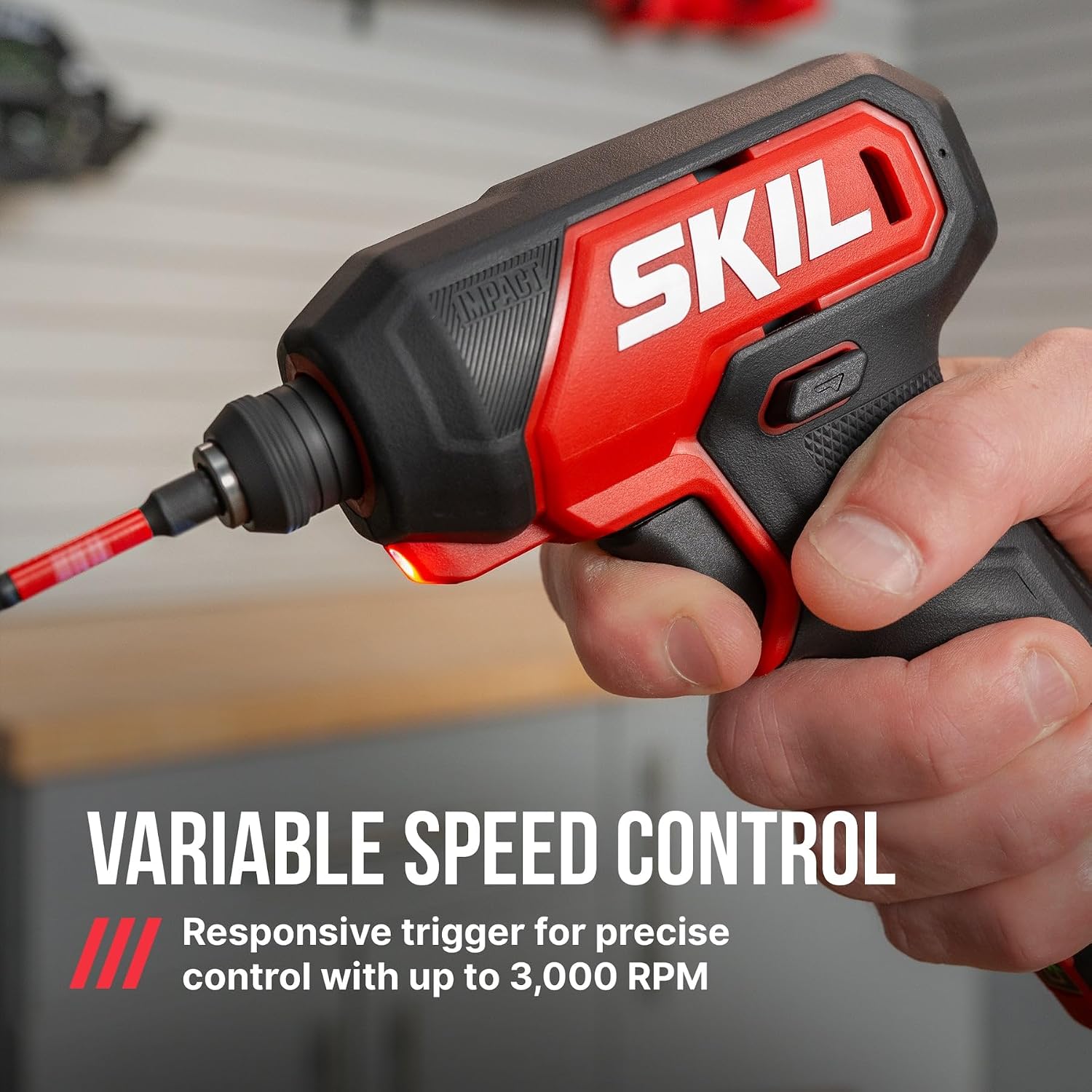 Multiple views of the SKIL PWR CORE GO Power Driver being used for various tasks, demonstrating its versatile utility.
