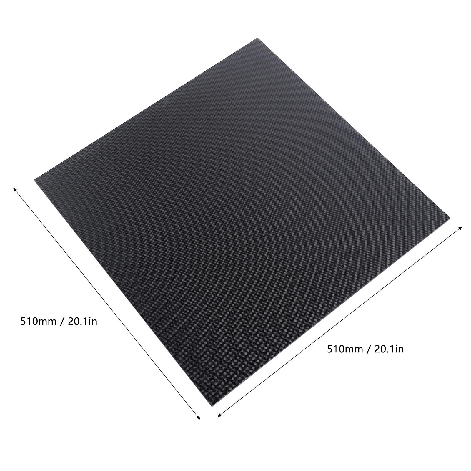 Placa de Vidrio Templado para Impresora 3D, Plataforma de Impresora 3D, Cama de Vidrio de 510 X 510 X 4 Mm, Dureza de 8 Mohs y Placa de Construcción Resistente Al Calor de 400 ℃
