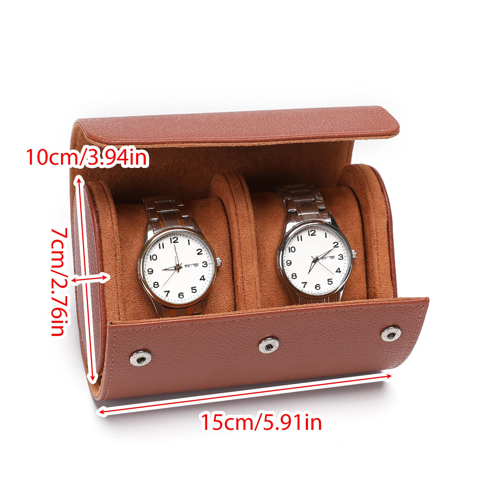 Uhr Box 1/2/3Slot Travel Watch Storage Box Watch Case Organisatoren Schmuckschatz Hülle Watch Roll Staubdichtes Handgelenk