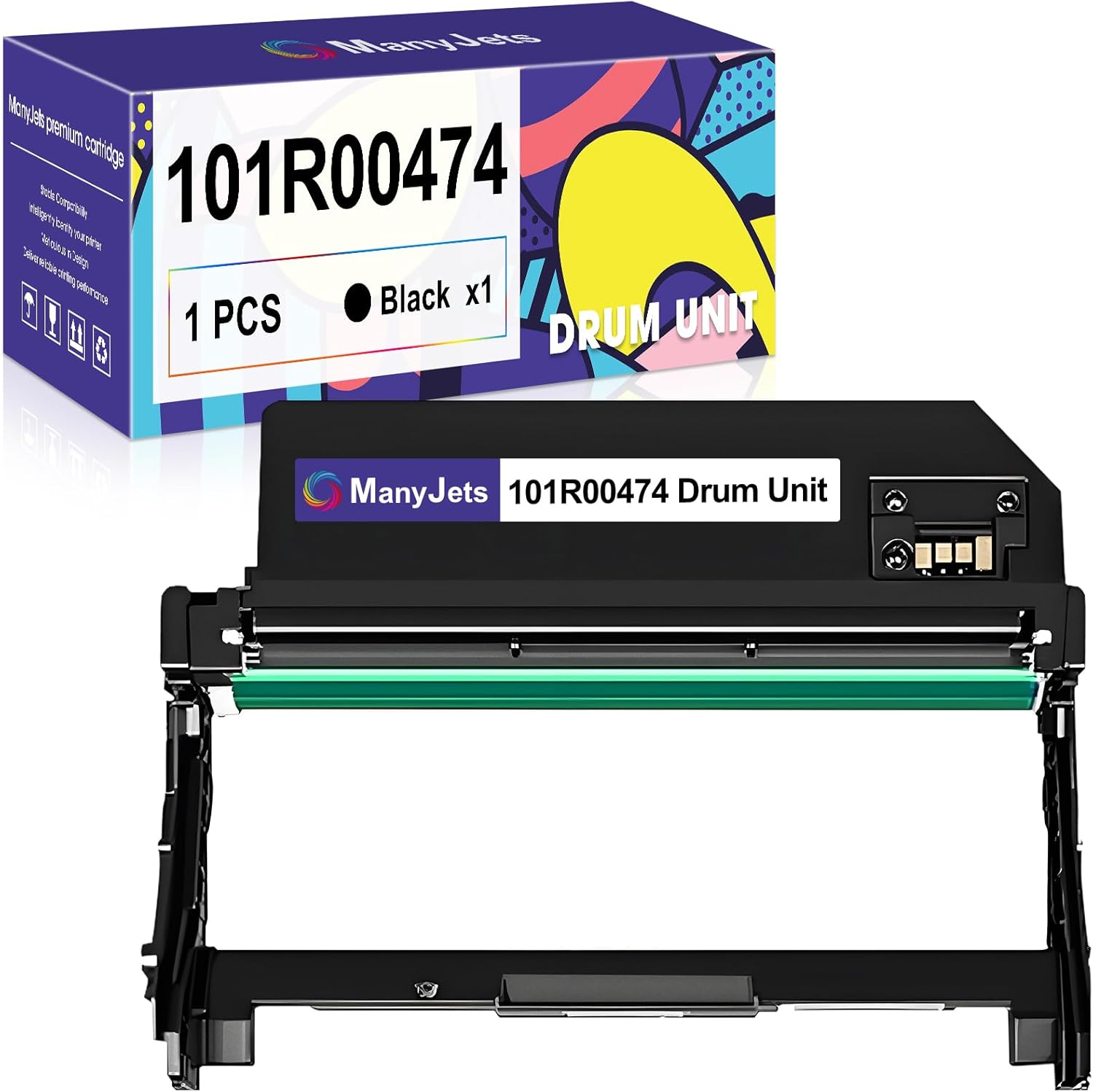 Compatible 101R00474 3215 Drum Cartridge Replacement for Xerox WorkCentre 3215 3215NI 3225 3225DNI Phaser 3260 3260DI 3260DNI 3052 Printer Toner Cartridge (Drum,1-Pack)