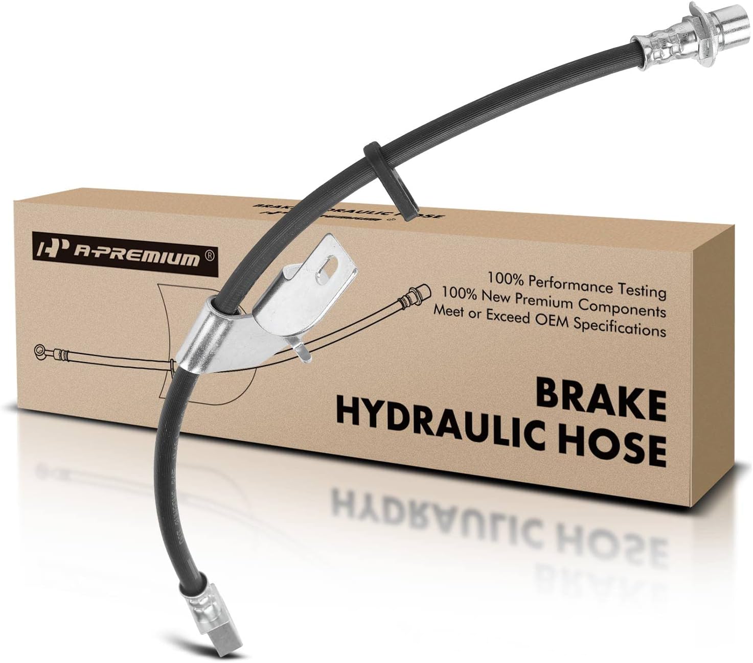 A-Premium Front Driver and Passenger Brake Hydraulic Hose Compatible with Ford Models - For F-150 2010 2011 - Replace# AL3Z2078G(Pack of 2)